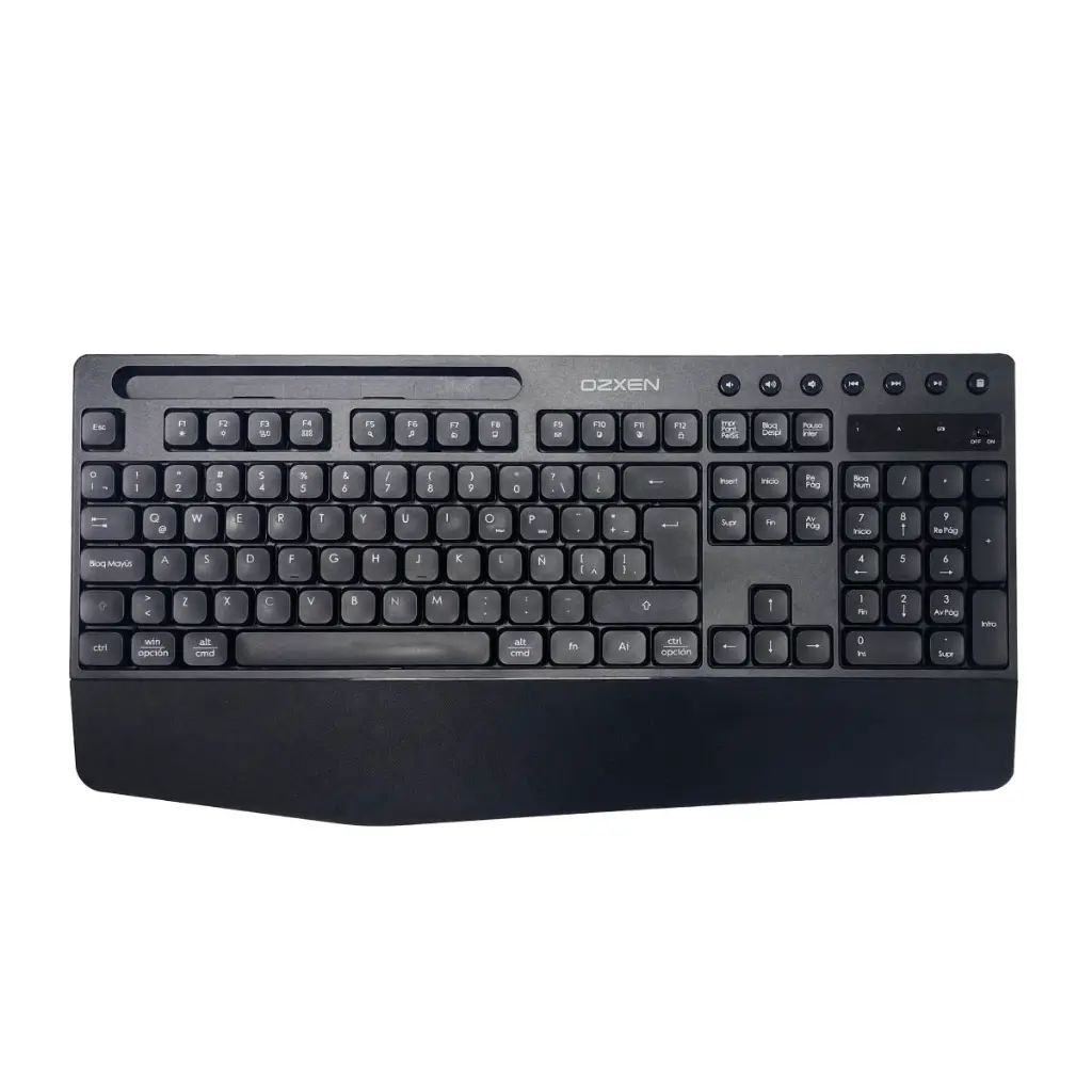 Kit Teclado y Mouse OzXen by exact Español Latam 2.4GHz Inalámbrico - serie Plus