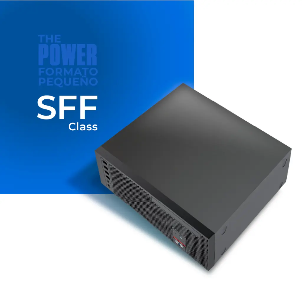 Desktop OzXen Koaj Lite sff AMD Ryzen 5 5600G - ZX524 (8 GB DDR4 Udimm, 256 GB Sata 2.5" - TLC - 560/480, Sin Wifi Bluethooth)