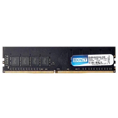 Memoria Exact DDR4 32GB 3200 MHz 1.2V - Desktop UDIMM - Retail