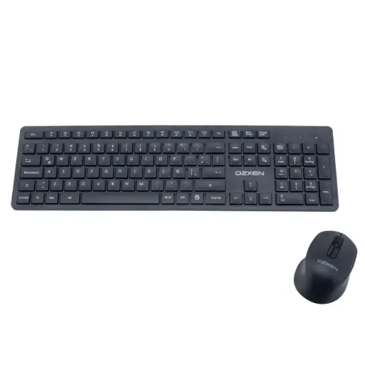 [OZKM-61039/SLB] Kit Teclado y Mouse OzXen by exact Español Latam alámbrico